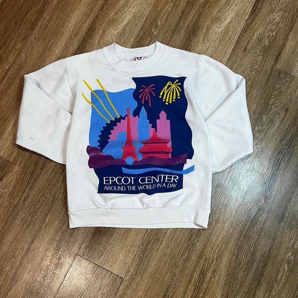vintage 90s disney epcot center crewneck sweatshirt - Picture 1 of 6